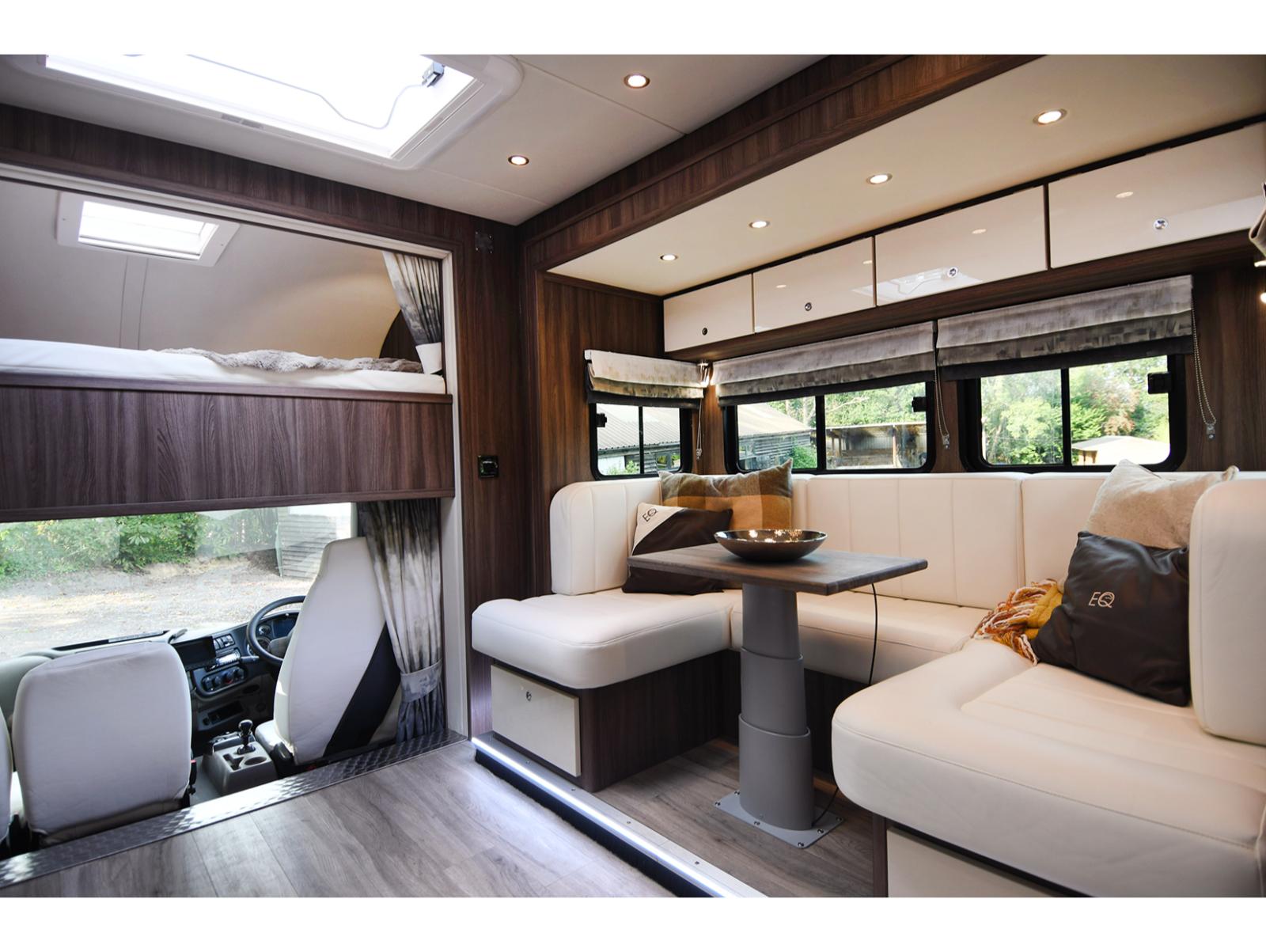 2022 EQ built 21-tonne 3-axle 5 large stall, 6 berth Luxury horsebox