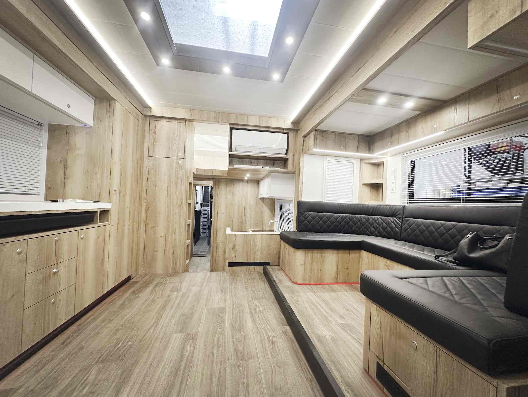 New build LHD Scania S460 Premium Luxury 26-tonne EQ-built horsebox. 4 stall / 6 berth