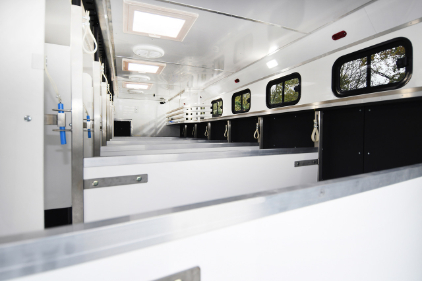 New 2024 build 26-tonne Scania EQ-built Luxury Work Truck. 8 stall / 4 berth